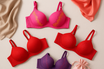 Silk Embroidered Padded Bra