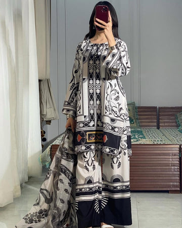 Lawn Printed Dress for Women's