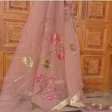 Phool hand painted dupatta